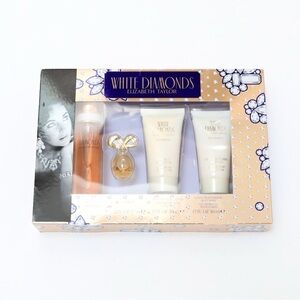 Elizabeth Taylor White Diamonds 4 piece set scent white florals toilette lotion